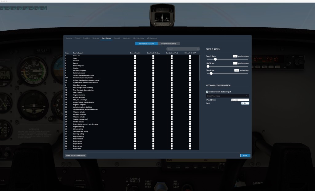 xplane11-udp